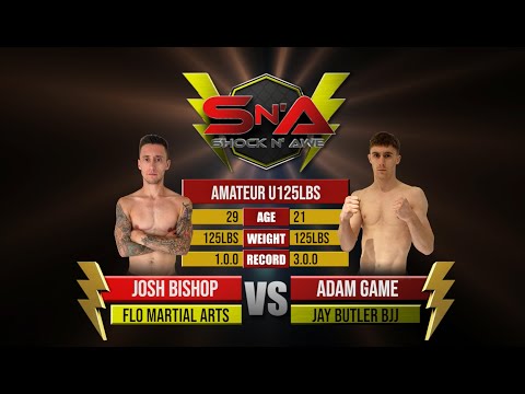 Shock N Awe 33 - Josh Bishop vs Adam Game Flyweight Amateur MMA 125lbs