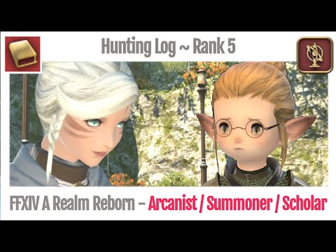 FFXIV Hunting Log Arcanist Rank 5 - A Realm Reborn