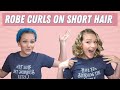 TESTING ROBE CURLS ON SHORT HAIR FIRST IMPRESSIONS