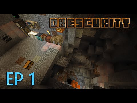 Minecraft modded Survival map: Obscurity EP 1: surviving in a evil dimension