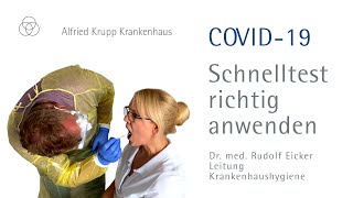 COVID-19: MEDSAN®-Antigen-Schnelltest richtig anwenden