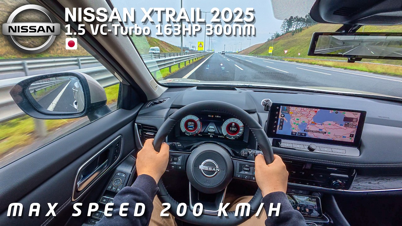 2025 Nissan X-Trail 1.5 VC-Turbo 163HP POV | Acceleration & Top Speed & 0-100 Run | 4K