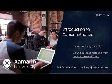 AND101 - Introduction to Xamarin.Android