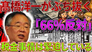 【速報】髙橋洋一が容赦なく斬り捨てる　日経新聞66%反対の衝撃　これがメディアの許されざる本音だ！