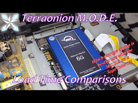 Terraonion M.O.D.E. Sega Saturn Load Time Comparisons