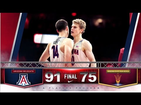 Highlights: Wildcats Roll to 91-75 Win Over Arizona State