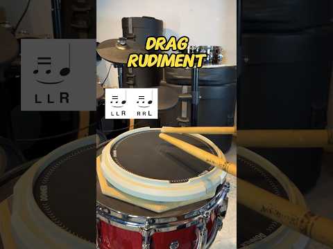 How to play a DRAG Rudiment! #drums