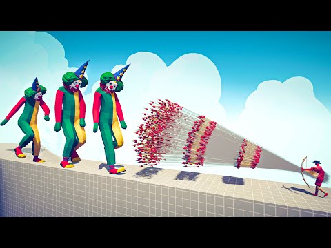 3x CLOWN vs EVERY GOD - Totally Accurate Battle Simulator TABS