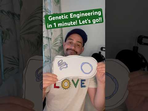 Genetic Engineering in 1 minute! #geneticengineering #science #biology #nat5 #cellbiology #