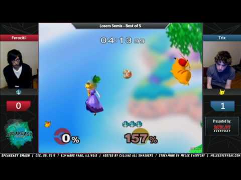 Speakeasy Smash [12/20/16] - Ferocitii (Peach) vs. Trix (Pikachu) - SSBM - Losers Semis