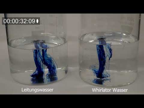 Versuchsreihe zur Darstellung der verbesserten Lösungseigenschaften mit Whirlator Technologie