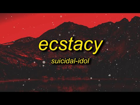 SUICIDAL-IDOL - ecstacy (slowed/tiktok version) Lyrics | sticking out your tongue for the picture