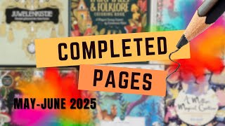 COMPLETED PAGES FOR MAY & JUNE 2025 - Adult coloring