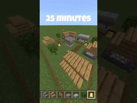 "Smallest Minecraft Village - Time Travel Edition" #shorts #minecraft