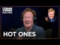 Conan Reacts To Winning Hot Ones “Dab Of The Decade” | Conan O'Brien Needs A Friend