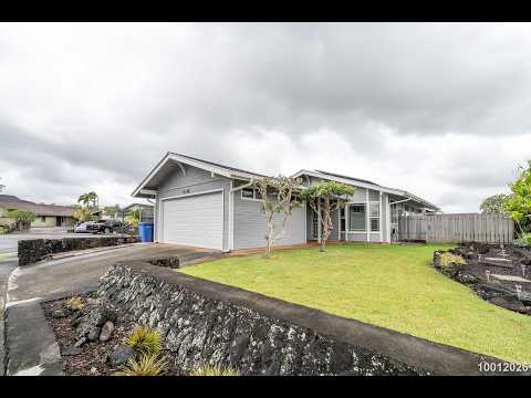 Available now! 3 bdrm, 2 bath, 2-car garage single family home in Mililani property video