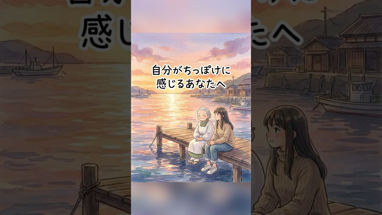 『自分がちっぽけに感じるあなたへ』#静子おばあちゃんの知恵袋#心に響く言葉#人生相談#自己啓発#おばあちゃん #名言#癒し#言葉#悩み#うつ病 #適応障害#縁側だより
