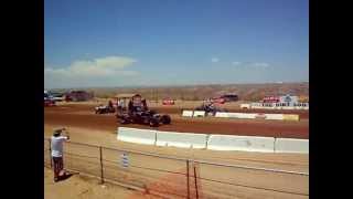 Quick Dune Buggy Gets Blown away by 4 wheel drive mudd bogger