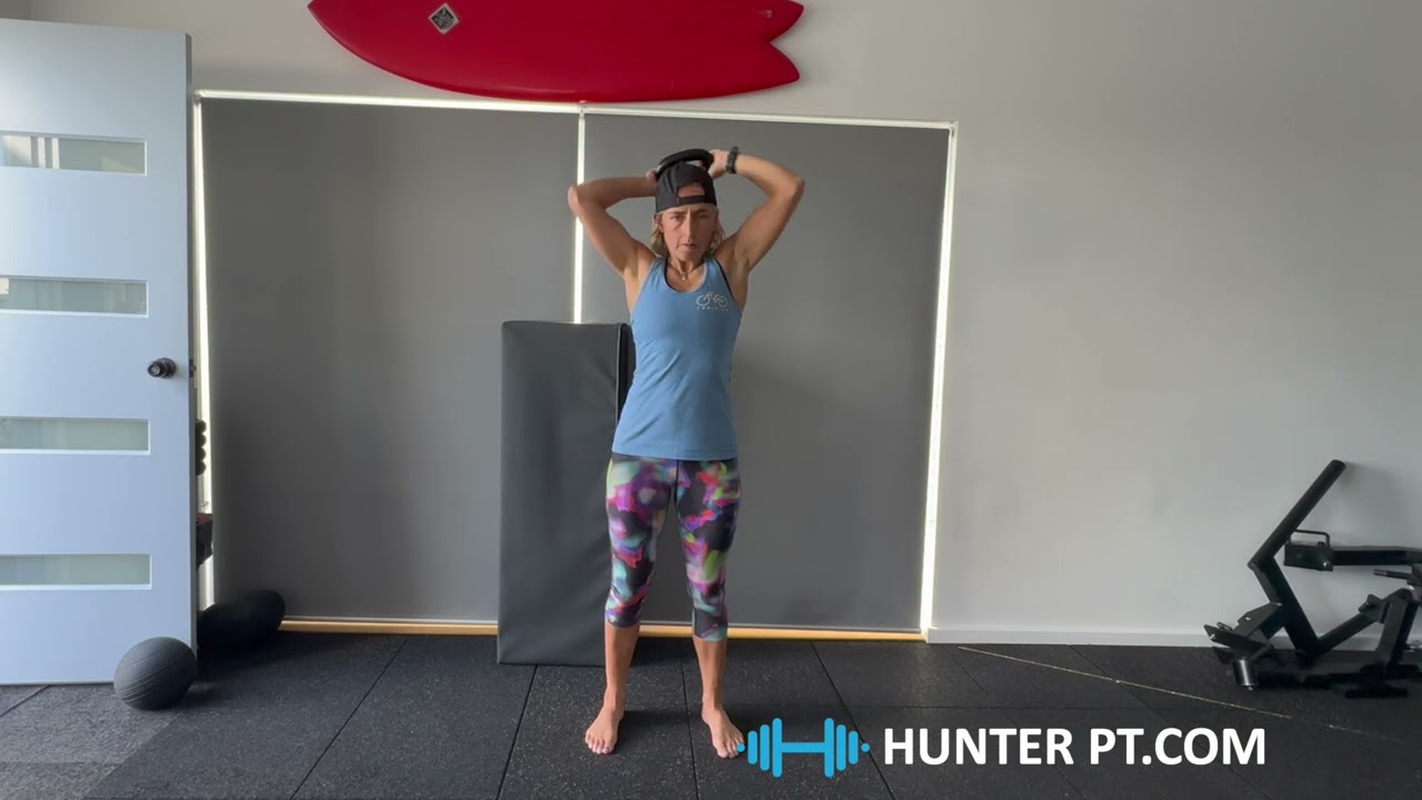 Standing halo Kettlebell