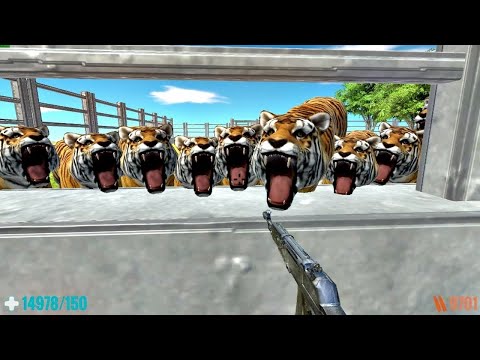 Survive in Zoo with Vicious Animals. FPS Perspective! Animal Revolt Battle Simulator