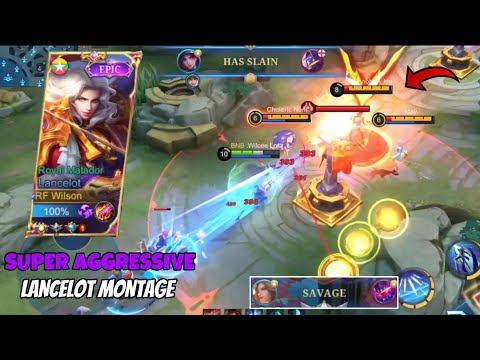 INFINITE DASH ? | SUPER AGGRESSIVE LANCELOT MONTAGE 🔥 | MLBB