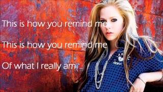 Avril Lavigne - How You Remind Me (FULL SONG) Lyrics - HD