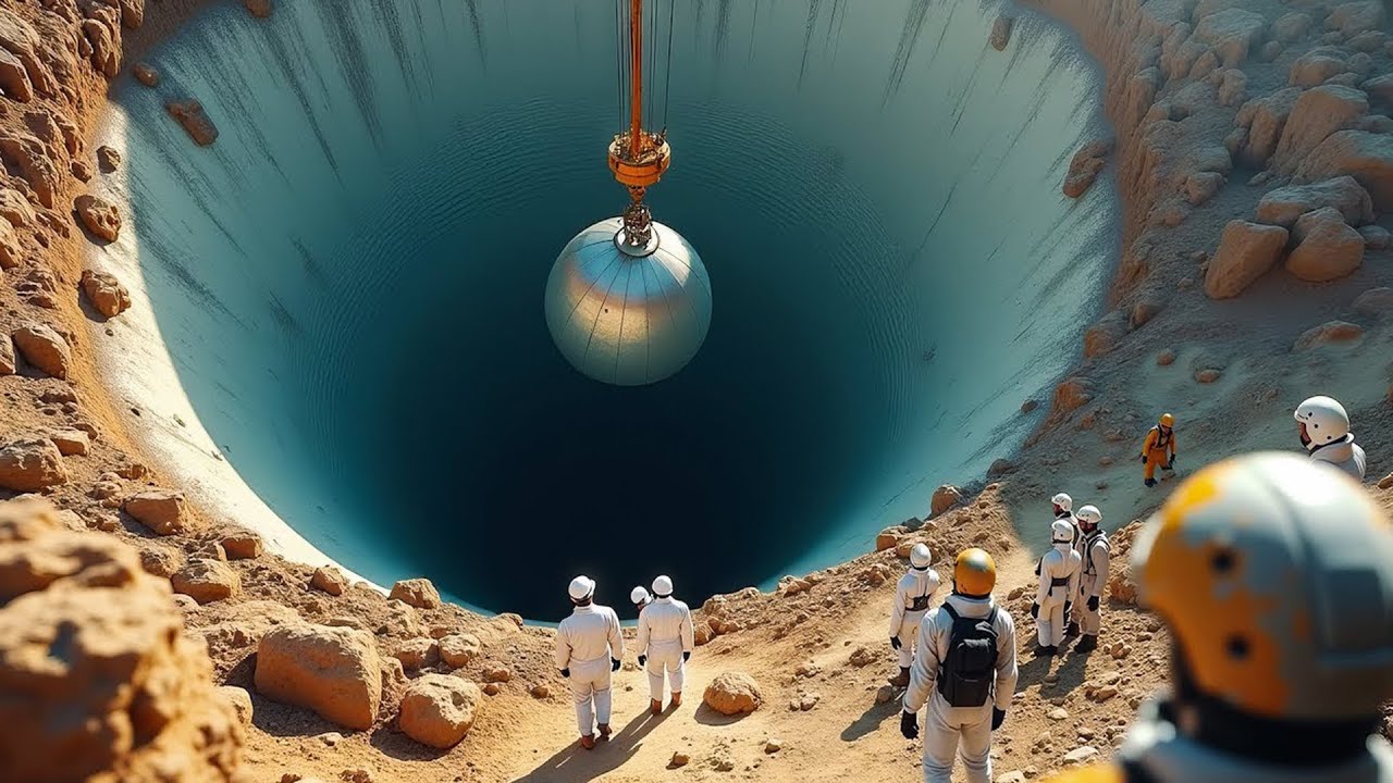 NO FUTURO A TERRA PAROU DE GIRAR, E CIENTISTAS PERFURAM O PLANETA PARA FAZE-LO PEGAR NO TRANCO