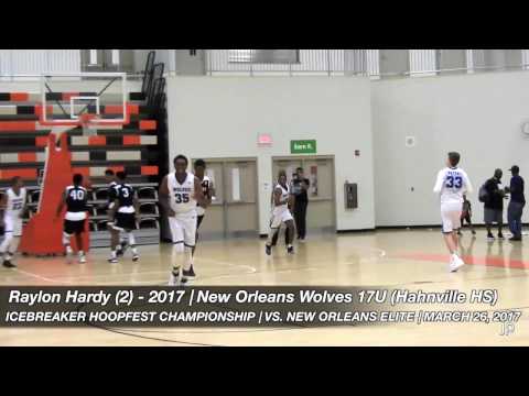 Raylon Hardy Highlights (Icebreaker HoopFest Championship) - New Orleans Wolves/Hahnville 2017 PG
