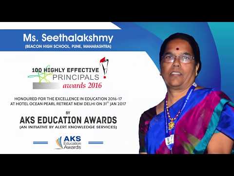 100 Highly Effective Principals of 2016 - Seethalakshmy
