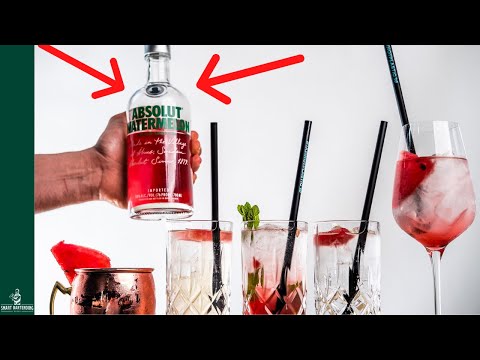 Absolut Watermelon 5 Cocktails 🍉 (Schnell + Einfach)