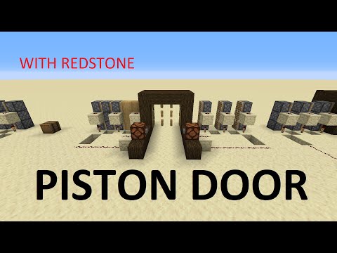Unbelievable! Piston Door without Sticky Pistons | Minecraft Tutorial