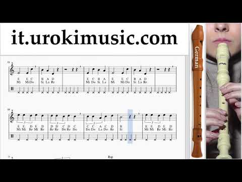 Corso di Flauto Dolce G. Marshmello & Anne-Marie - FRIENDS Tablature Tab um-i276