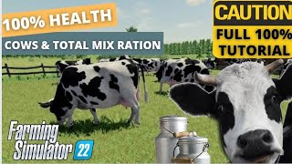 COMPLETE GUIDE TO COWS || TOTAL MIXED RATION & MINERAL FEED || Farming Simulator 22 cow milk guide