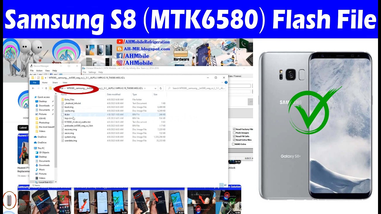 Samsung Note 8 (MTK6580) Hang on Logo Dead Boot Repair Flash File