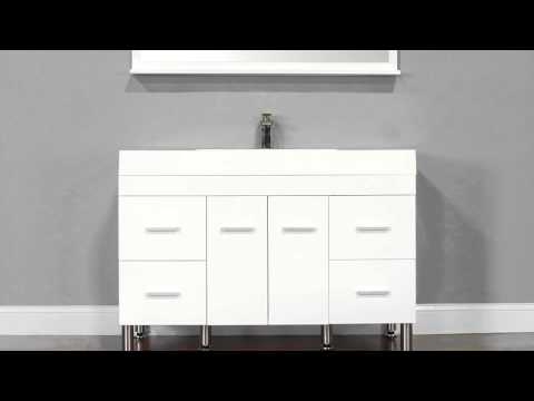 Alya Bath AT-8042-W 47" Single Modern Bathroom Vanity | White