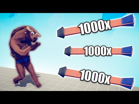 MINOTAUR vs 1000x OVERPOWERED UNITS - TABS | Totally Accurate Battle Simulator 2025