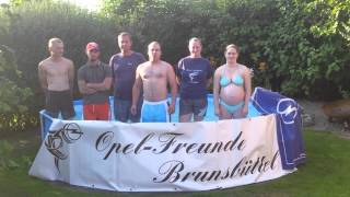 preview picture of video 'Cold Water Challange der OPEL-Freunde Brunsbüttel'