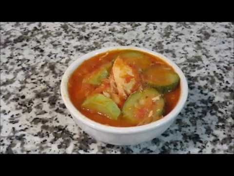 Zucchini and Chicken Stew in Red Sauce Egyptian Style