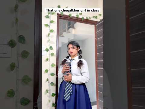 That one chugalkhor girl in class 😱😂 #schoollife #schooldays #youtubeshorts #shortvideo #comedy