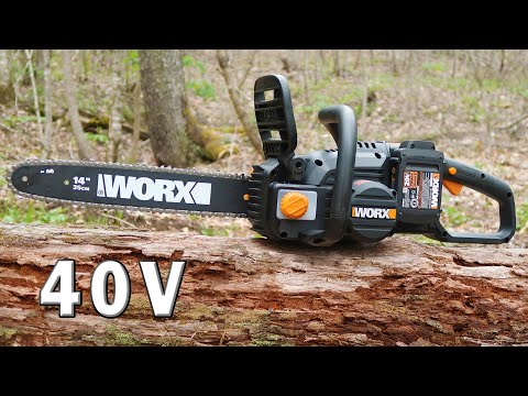 This Changes Everything! Worx 40v Cordless Chainsaw. I am Impressed!