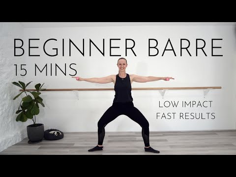 15 Mins Beginner Barre Class Workout | No Barre Required | Fast Results, Low Impact