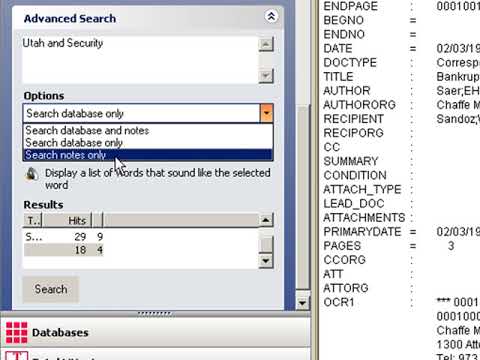 Concordance Training 07:   Searching