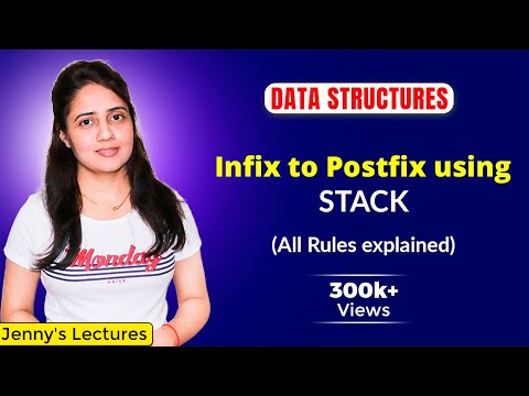3 5 Infix to Postfix conversion rules using STACK | Data structures