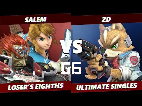 Glitch 6 SSBU -  Liquid MVG | Salem (Link/Ganon) VS Demise | ZD (Fox) Smash Ultimate Loser's Eighths