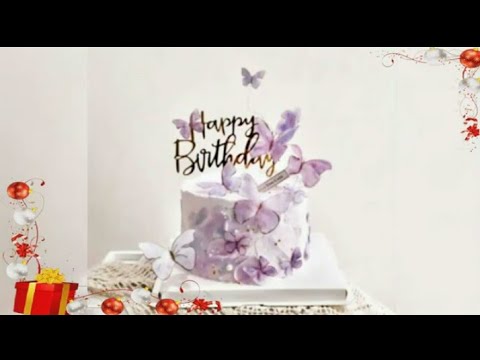 Very Beautiful Happy Birthday Cakes💜