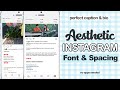 Cara buat Aesthetic Instagram Font & Spacing for Caption Cara buat Aesthetic Instagram Font & Spacing for Caption