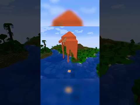 INTRIGUING! I Build A Massive River Tower 🗼✨ #viral #shorts #minecraft