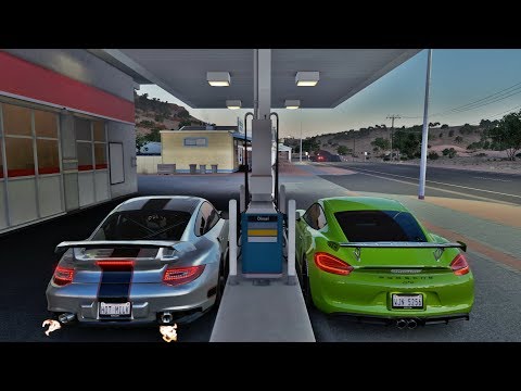 RACHA DE RUA CONTRA O LEITE QUENTE - PORSCHE 911 GT2 RS VS PORSCHE CAYMAN GT4 - FORZA HORIZON 3