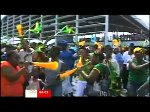 Bolt, Blake, Weir wins 200m, Jamaica goes crazy