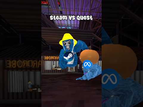 Steam PCVR Vs Standalone #trending #gorillatag #shorts #vr #pcvr